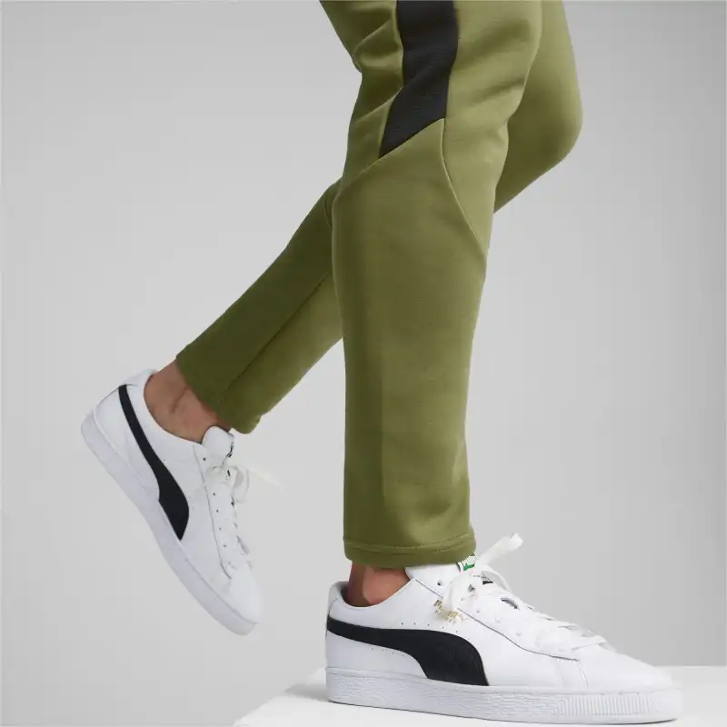 PUMA EVOSTRIPE Knitted Sweatpants Men's Olive Green-4