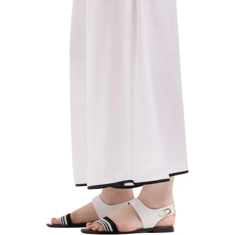 GIORGIO ARMANI Wide leg Silk Trousers-4