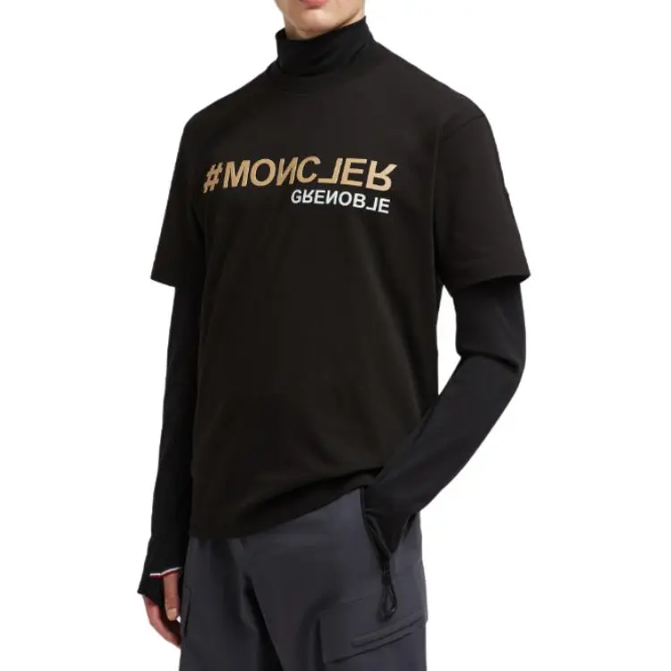 Moncler Logo Detailed Crewneck T Shirt-2