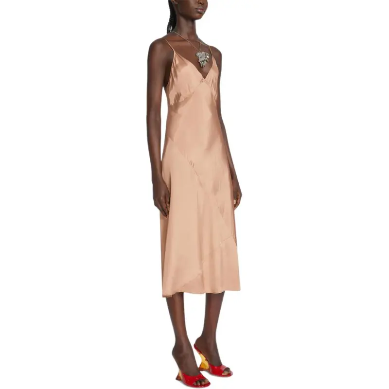 DRIES VAN NOTEN Viscose Slip Dress Smo-3