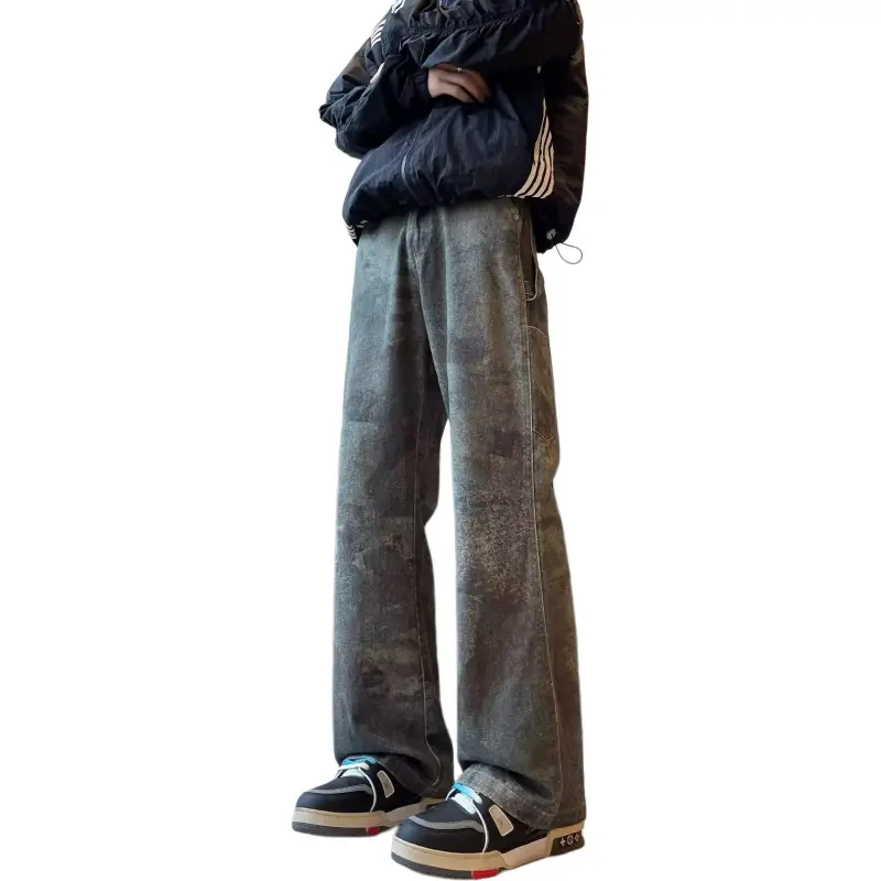 Concubine Zhu Jeans Unisex Green-5