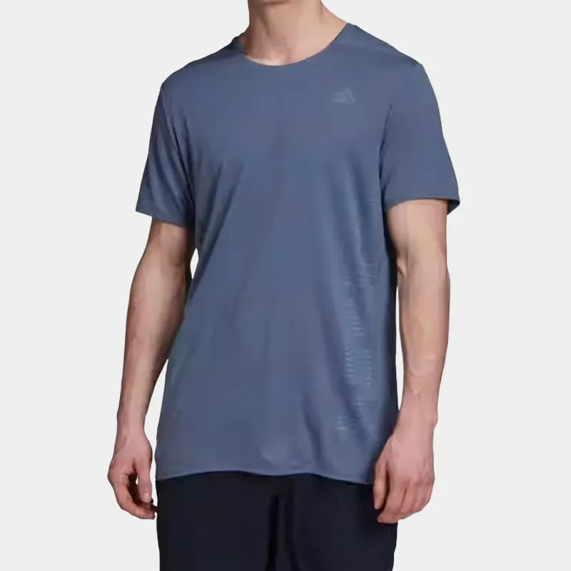 Adidas CHILL SS TEE M T Shirt Men's Blue-2