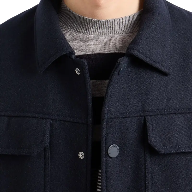 ARMANI EXCHANGE Twill Shirt Jacket-4