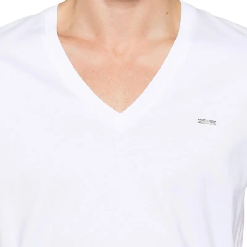 DSQUARED 2 Logo Plaque V Neck T Shirt-3