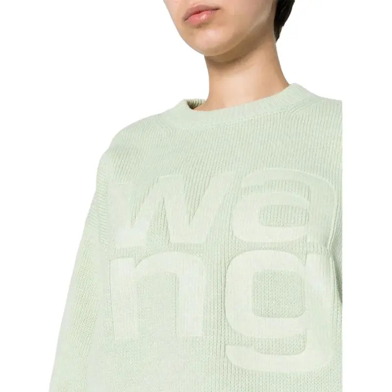 Alexander Wang Logo Detailed Knit Sweater-4