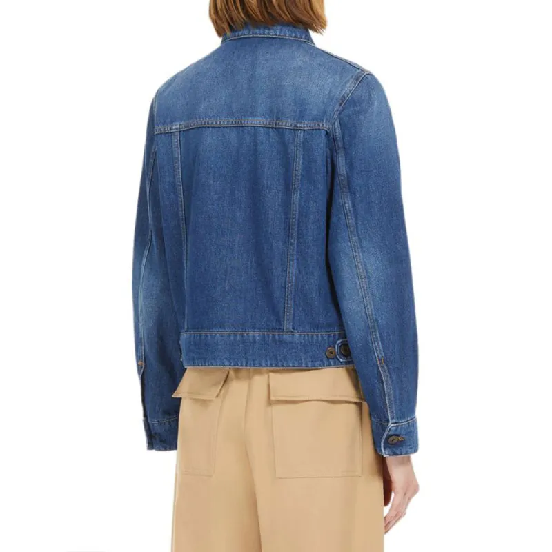WEEKEND MaxMara SS25 Denim Jacket Women's Dark Blue-3