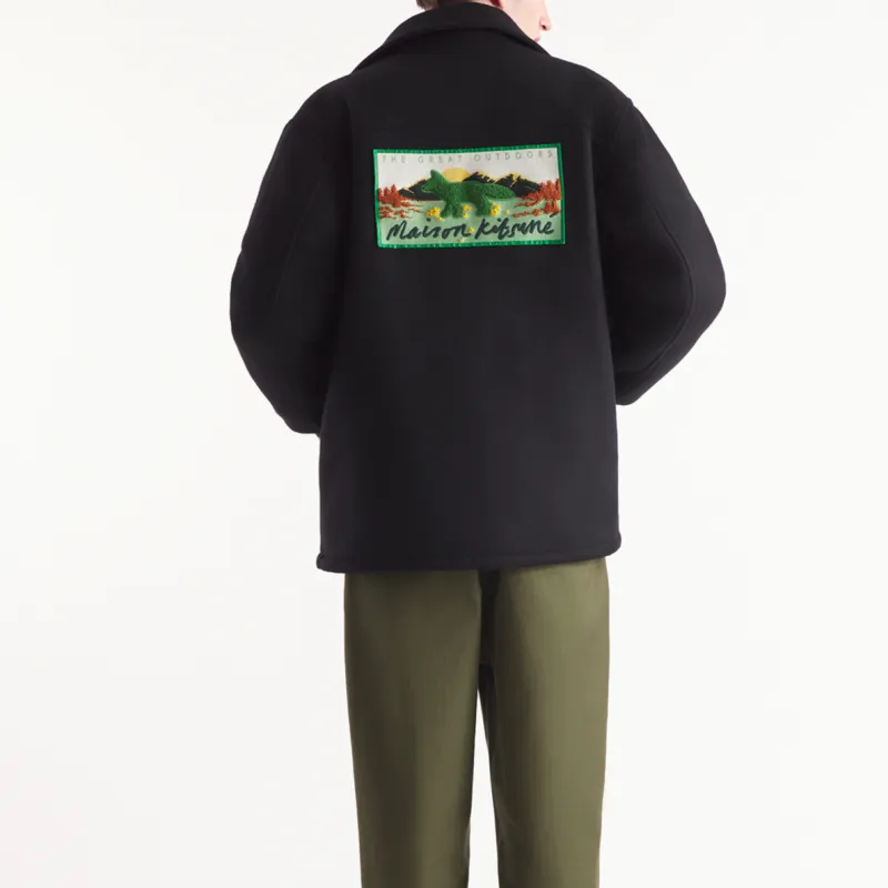 Maison Kitsune Long Sleeved Button Up Jacket-3