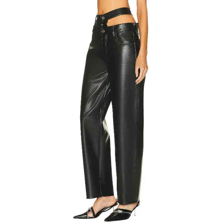 AGOLDE Broken Waistband Straight-leg Trousers-4