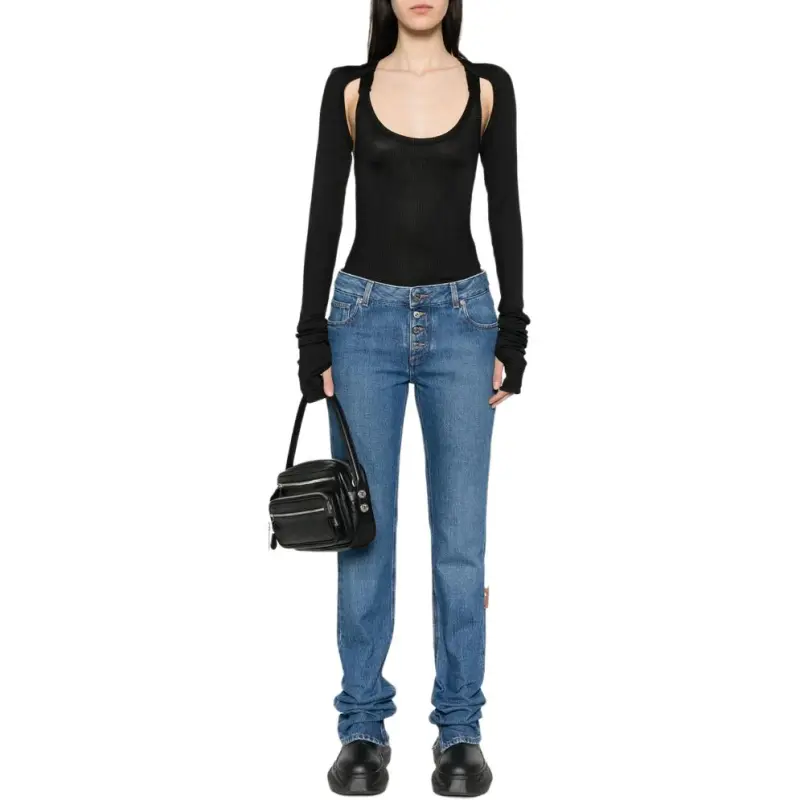 OFF WHITE Logo appliqué Top-3