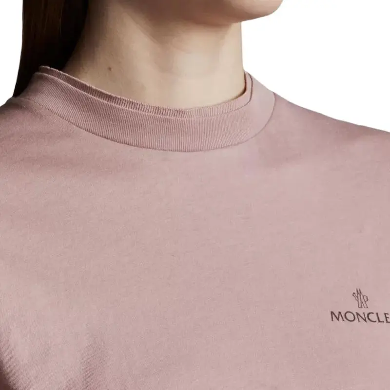 Moncler SS22 T Shirts Women's Pink-3
