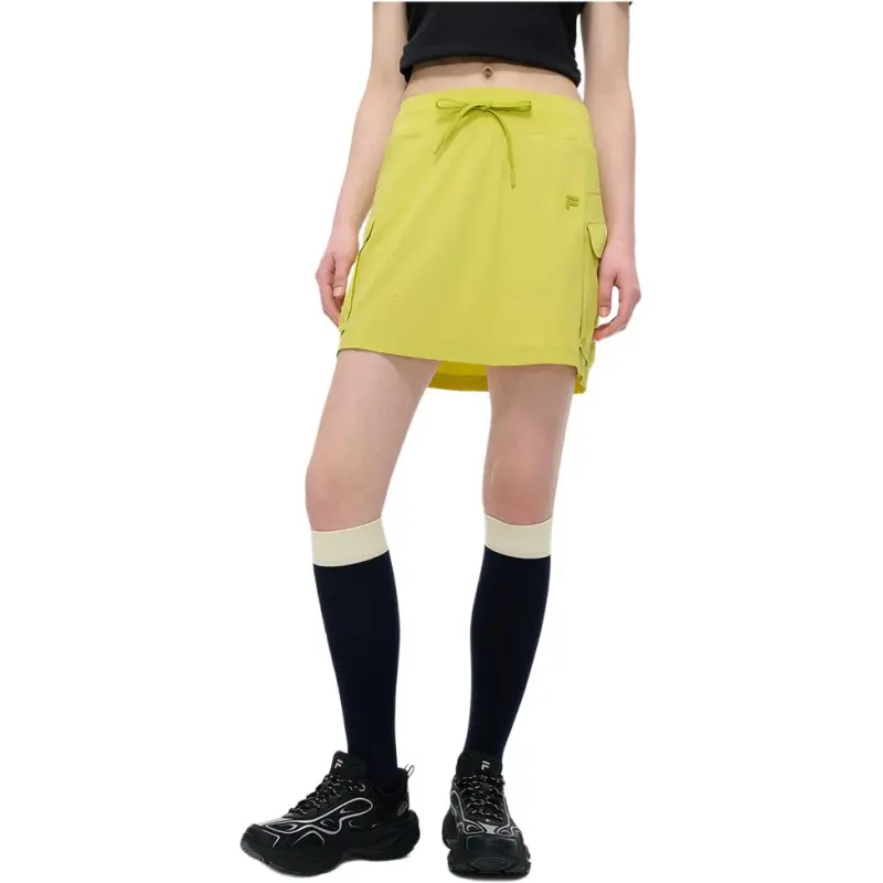 FILA FUSION FOBFUSION LIFE SS25 Casual Short Skirts Women's Olive Green L G-1