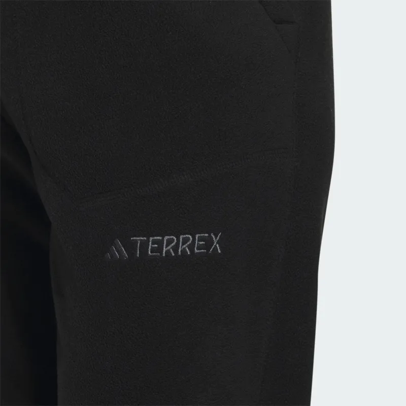 Adidas Fleece Joggers Knitted Sports Pants Women's Black-4