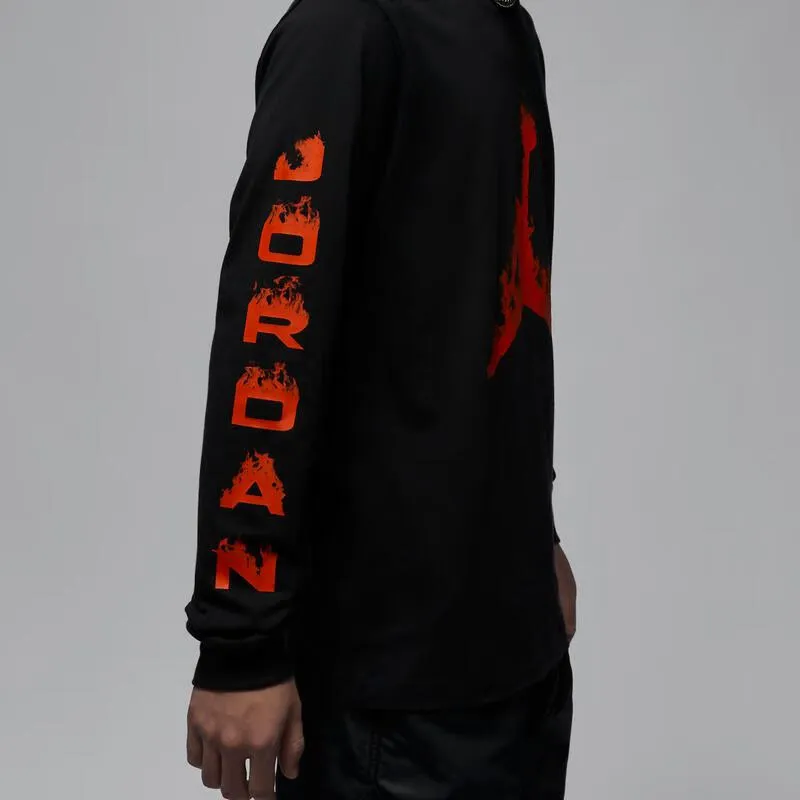 Jordan T-Shirt Men's Black/Team Orange-5