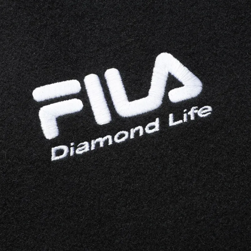FILA FUSION BASEBALL Series FW22 Puffer Jacket Men's Pitch Black-3