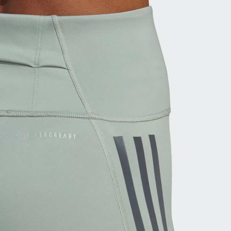 Adidas Dailyrun 3-Stripes 7/8 Leggings Leggings Women's Green-4