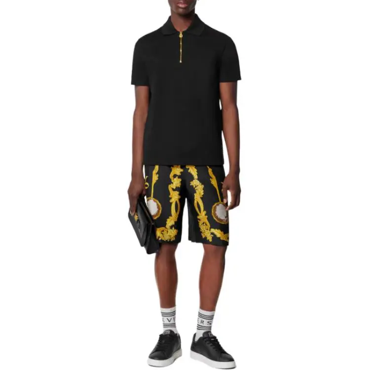 VERSACE Pattern Printed Elasticated Waistband Shorts-1