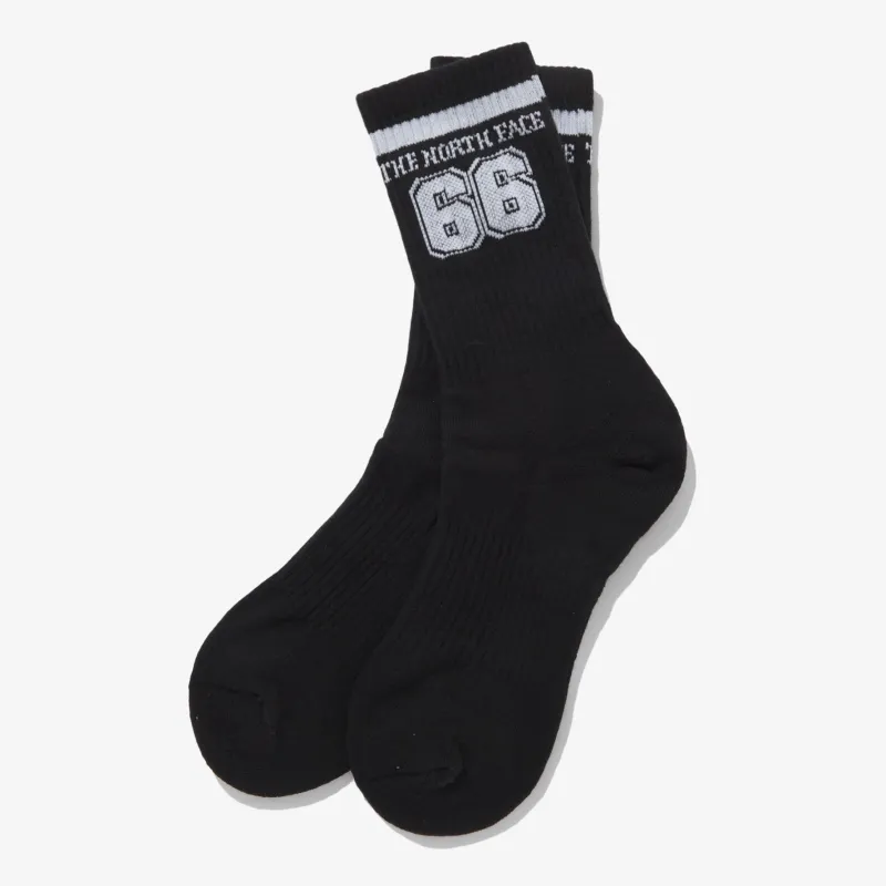 THE NORTH FACE BIG LOGO SOCKS Mid Calf Socks Unisex 1 Pack Black-1