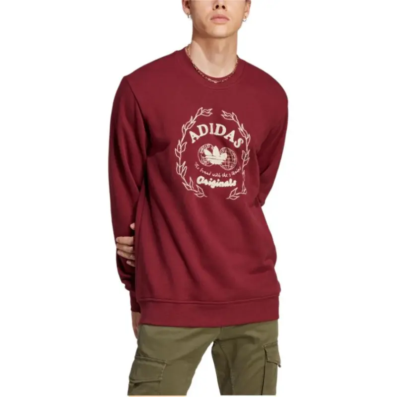 Adidas Originals Sweatshirts Men Red-4