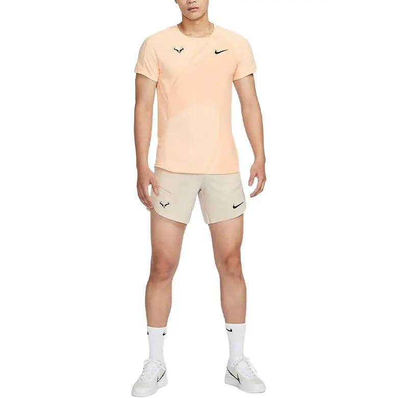 Nike T Shirt Men's Ice Peach Red-4