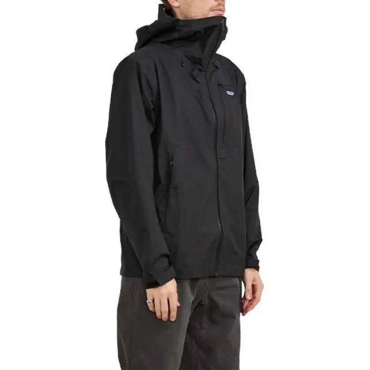 Patagonia Granite Crest Windbreaker Jackets Unisex Black Comes With Necklace-3