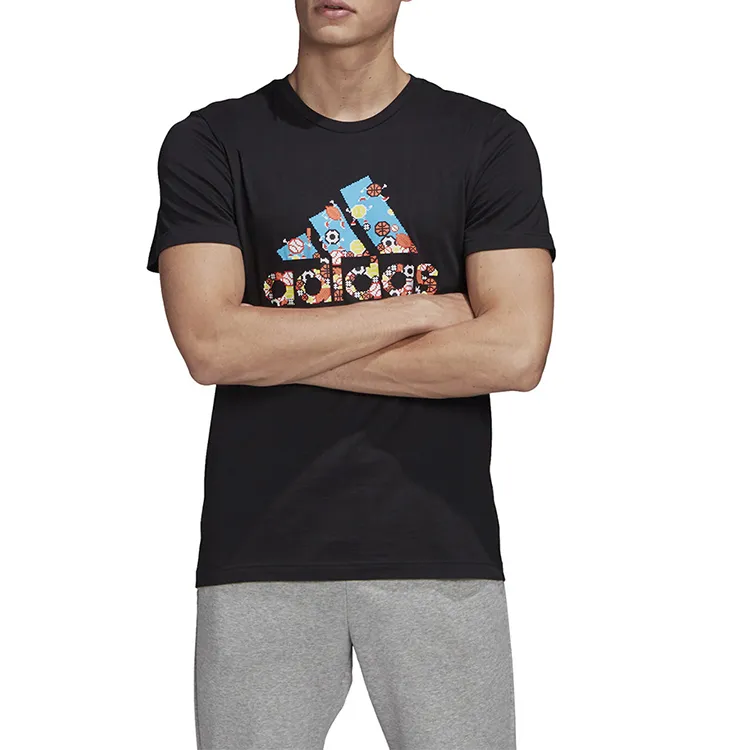 Adidas T Shirts Men Black-2