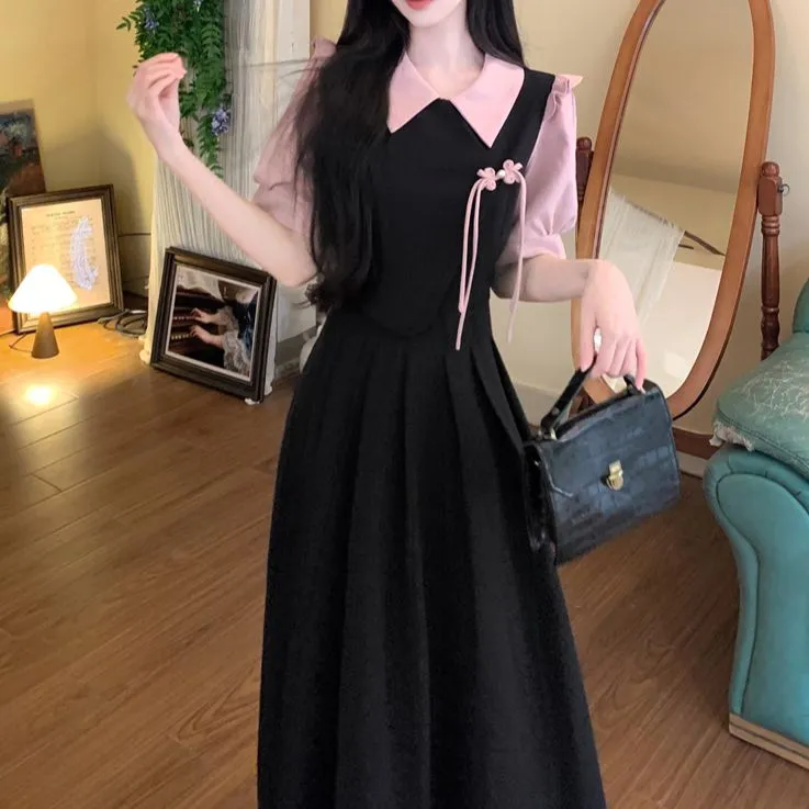 SONDR Short Sleeved Dress Women's Black-4