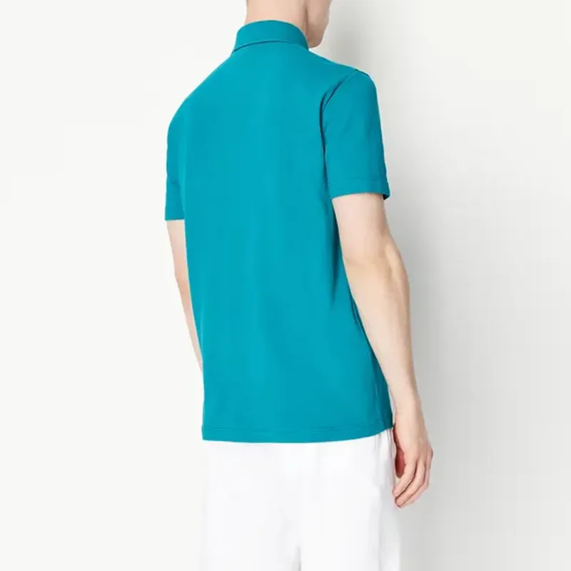 ARMANI EXCHANGE Polo Shirts Men Sky Blue-2