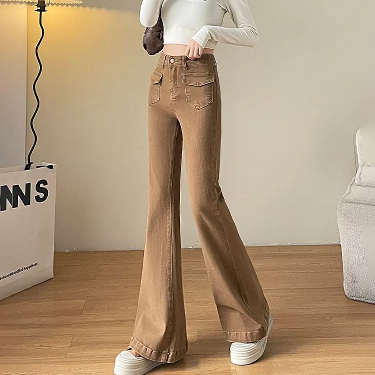HTHK Casual Pants Women's Brown-12