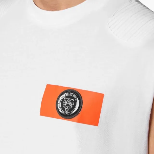PLEIN SPORT Logo Patch Sleeveless T shirt-2