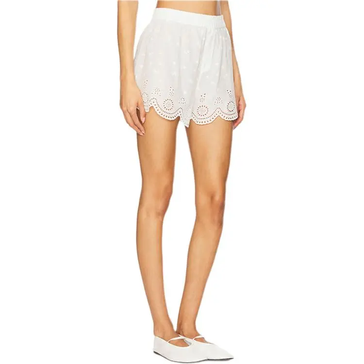 LOVESHACKFANCY Casual Shorts Women's White-3