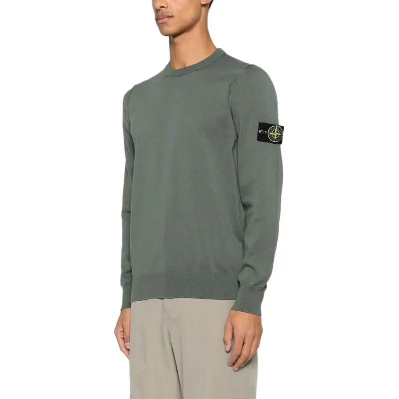 STONE ISLAND Compass Patch Crewneck Jumper-2