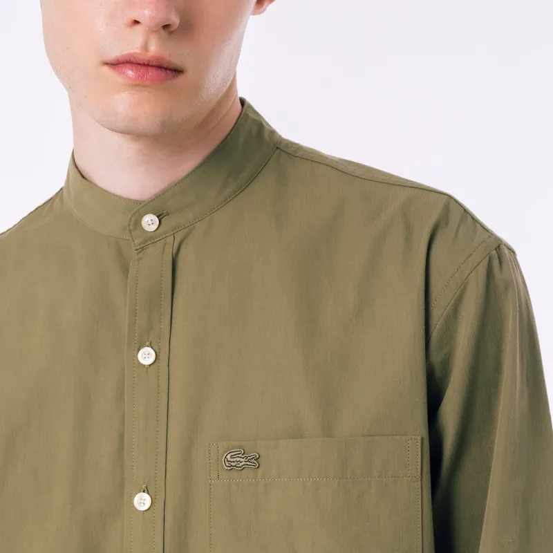 LACOSTE Shirt Men's Khaki Olive-4