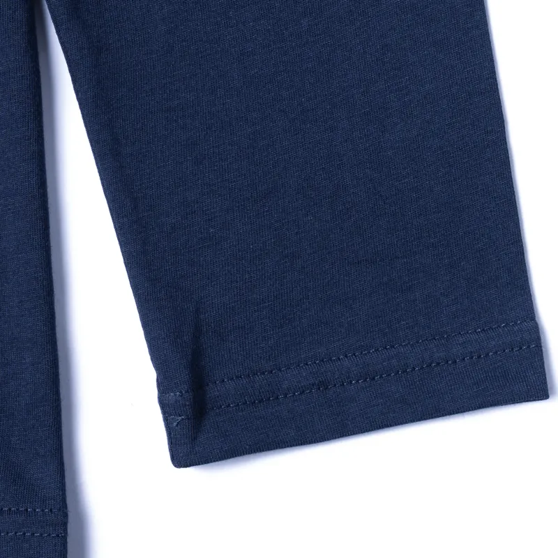 Burberry Embroidered Logo Cotton Long Sleeve T shirt-5