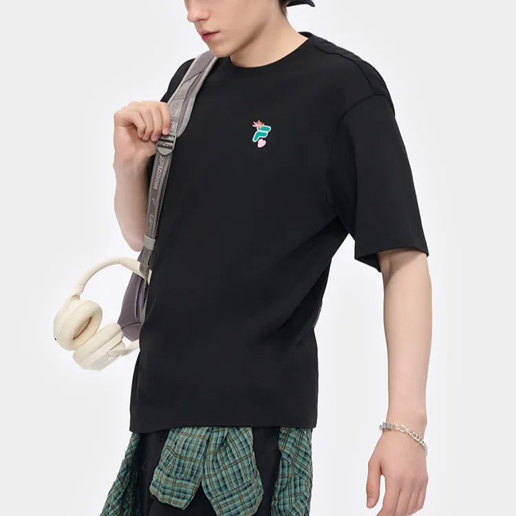 FILA FUSION FOB Series T Shirt Unisex Jet Black-4