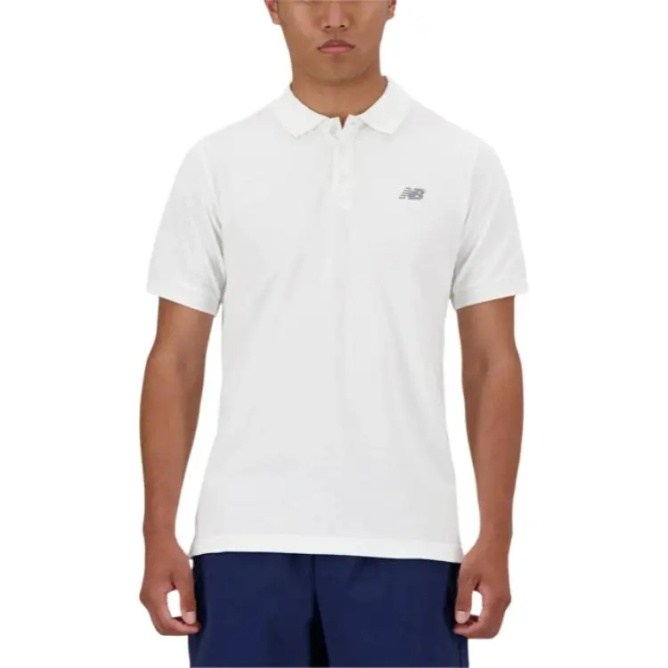 New Balance Polo Shirt Men's White-2