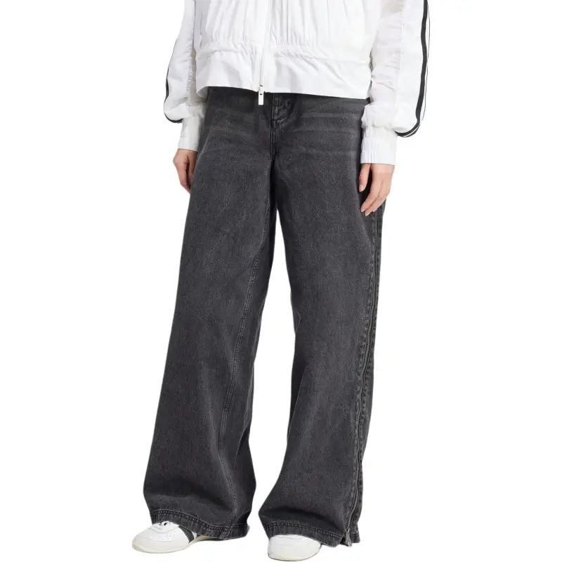 Adidas Adilenium Season 3 Zip Washed Denim Pants Black-1