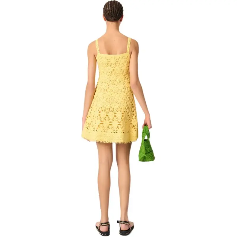 Maje Crochet knit Dress-5