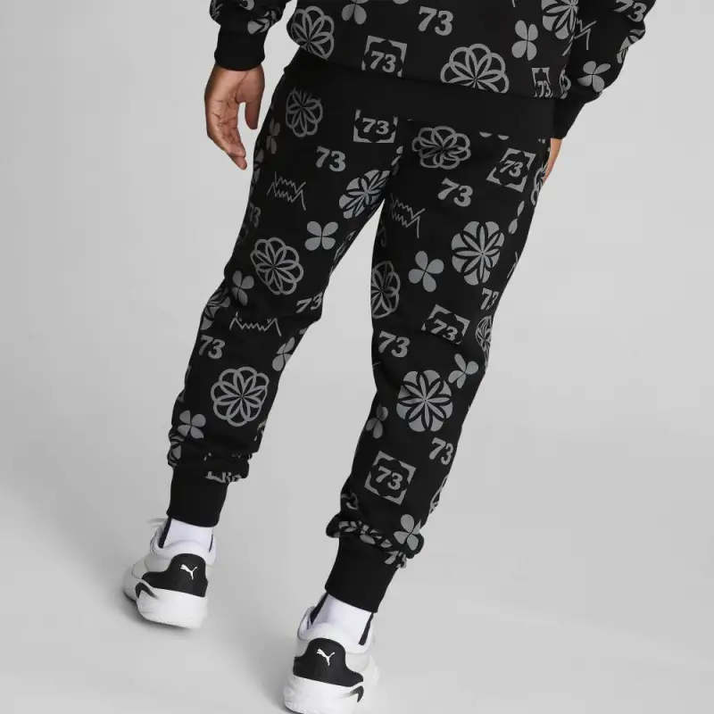 PUMA Clyde Knitted Sports Pants Men's Black-3