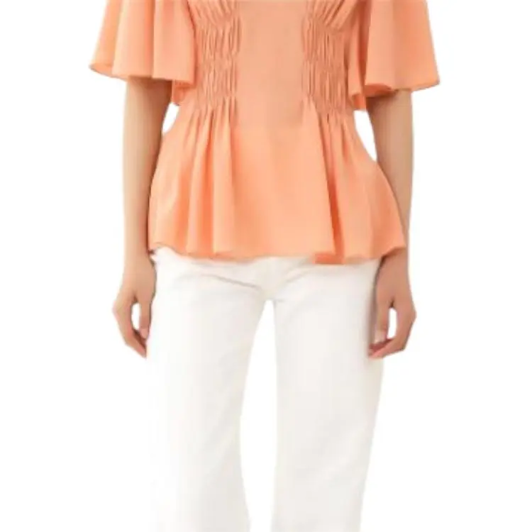 Chloé Wing sleeve Silk Blouse-3