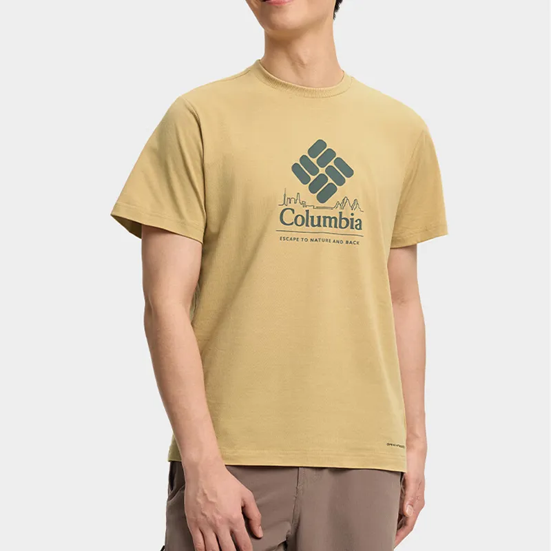 Columbia City Outdoor Collection T Shirt Men's Yellow-1