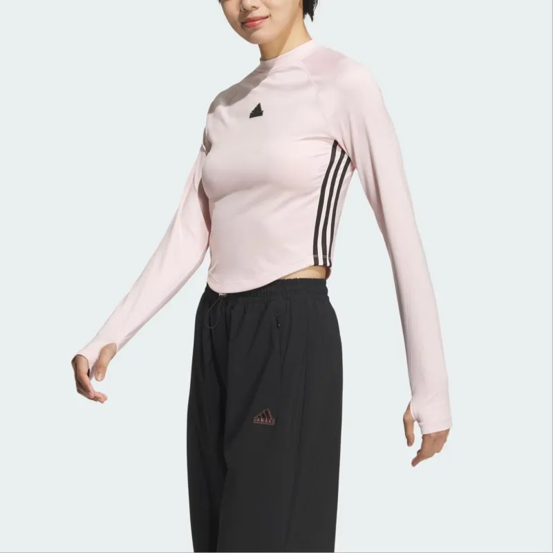 Adidas DanceAEROREADY FW24 T Shirt Women's Pink-4