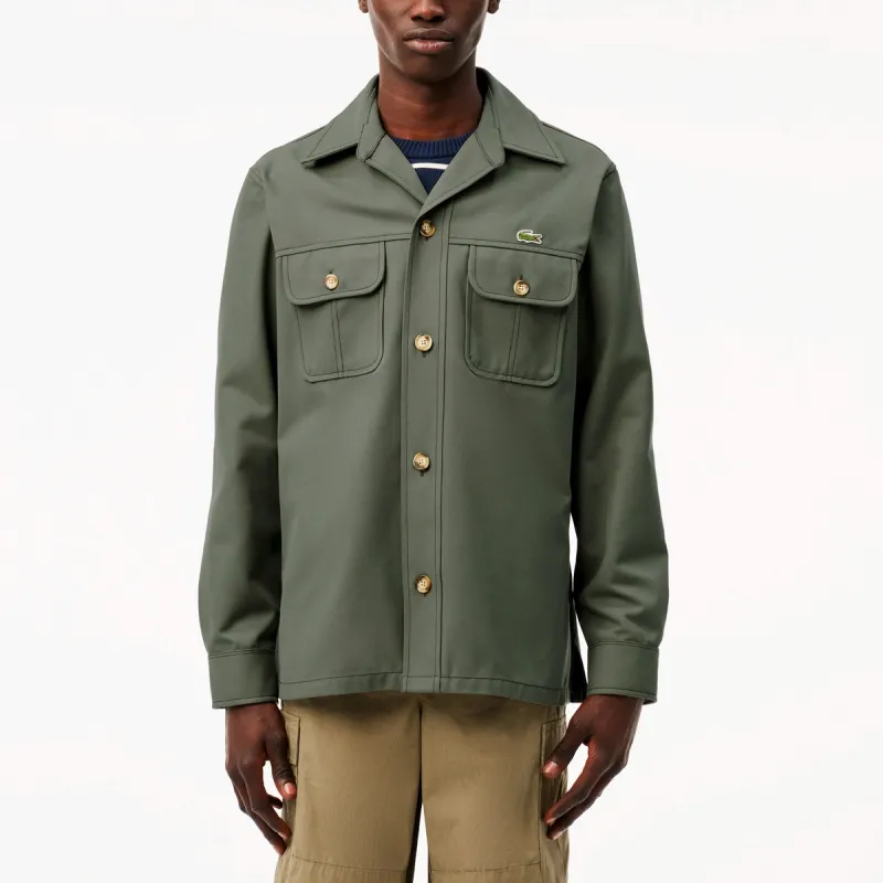LACOSTE Shirts Men Army Green-1