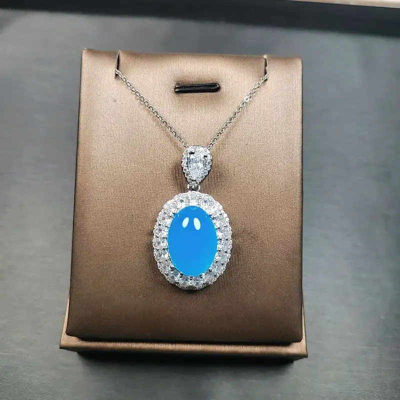 Gifts Chalcedony Necklaces Unisex-1