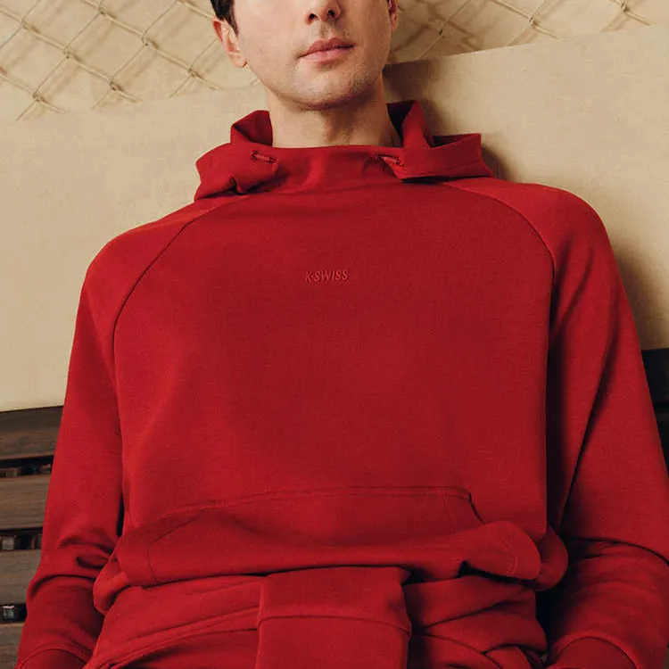 K·SWISS Sweatshirts Unisex Red 643 K22V DRD1-2