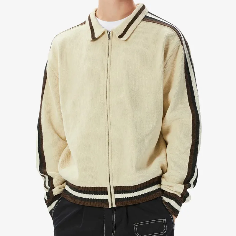 Thisisneverthat Striped Zip Cardigan-2