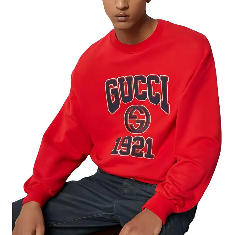 GUCCI Interlocking-G Cotton Sweatshirt-4