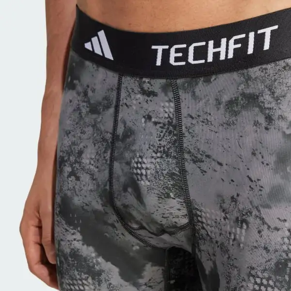 Adidas Free Shipping With AdiClub Techfit Training Allover Print Long Tights-4