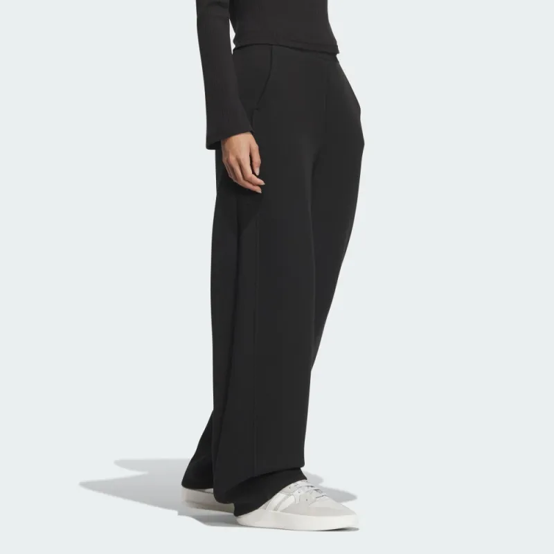 Adidas Knitted Sports Pants Women's Black-3