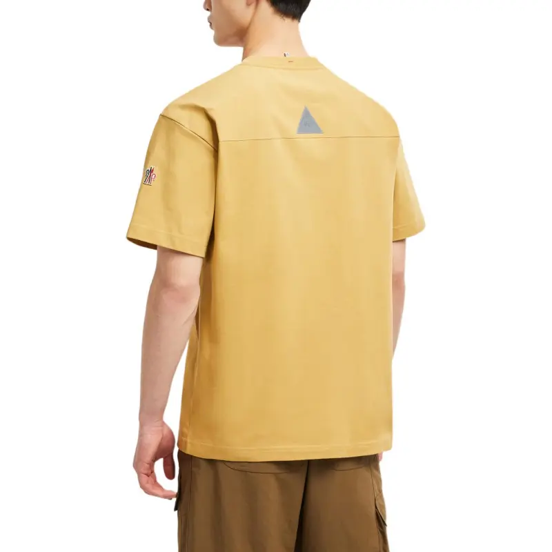 Moncler T Shirt Men's Ochre Yellow-2