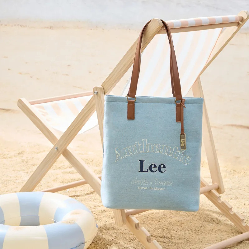 Lee Fabric Vertical Tote One Shoulder Handbag Regular Women's Multicolor-4